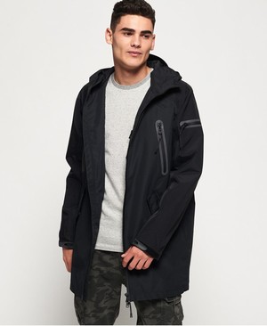 Superdry Hydrotech Waterproof Parka Férfi Kabát Fekete | PMCVW0563